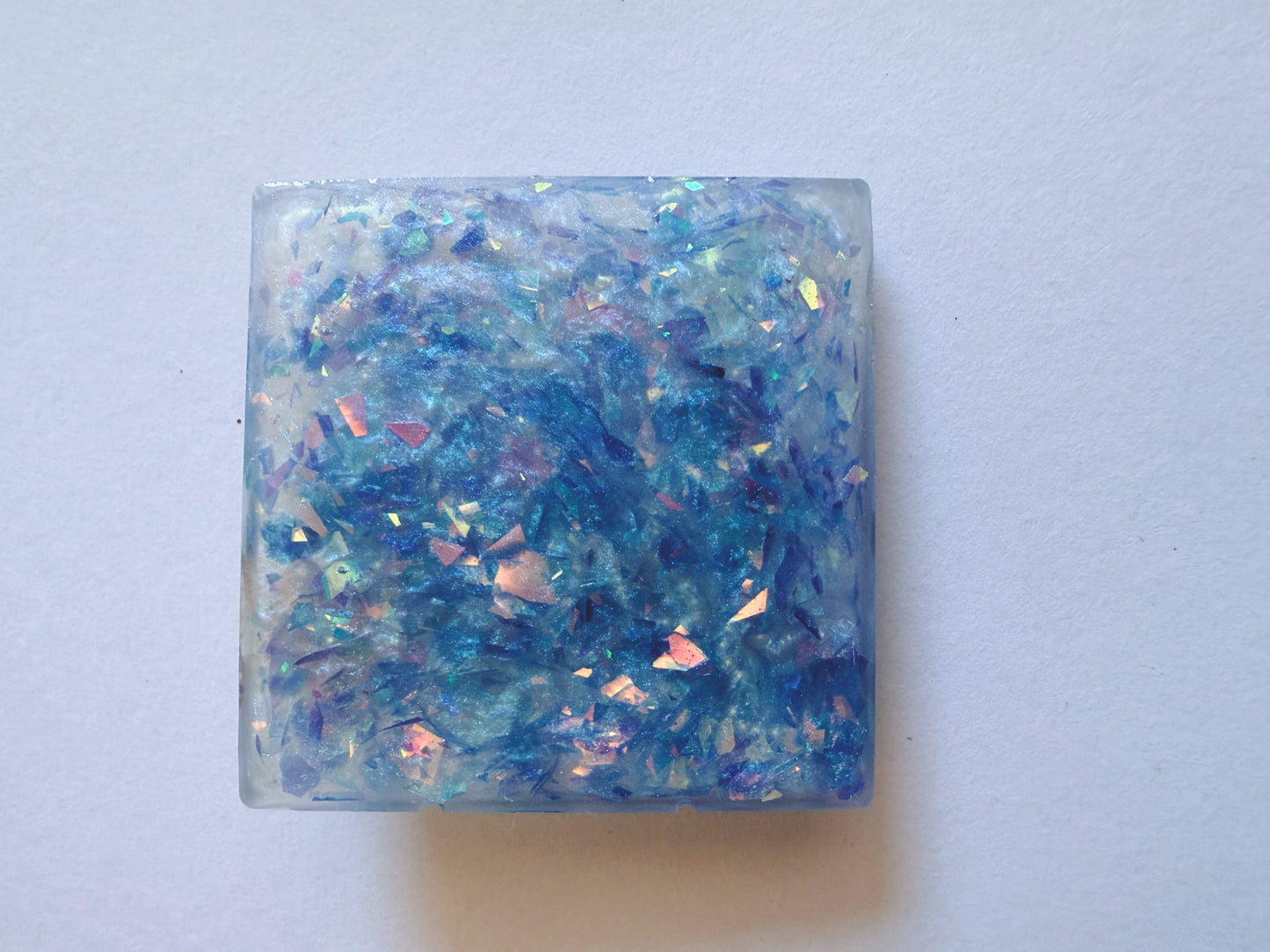 Blue Bling Bling (Textured Worry Square)