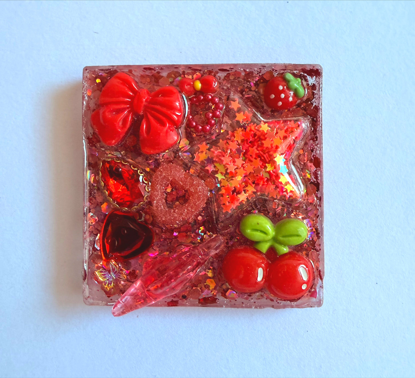 Cherry Pie (Textured Worry Square)